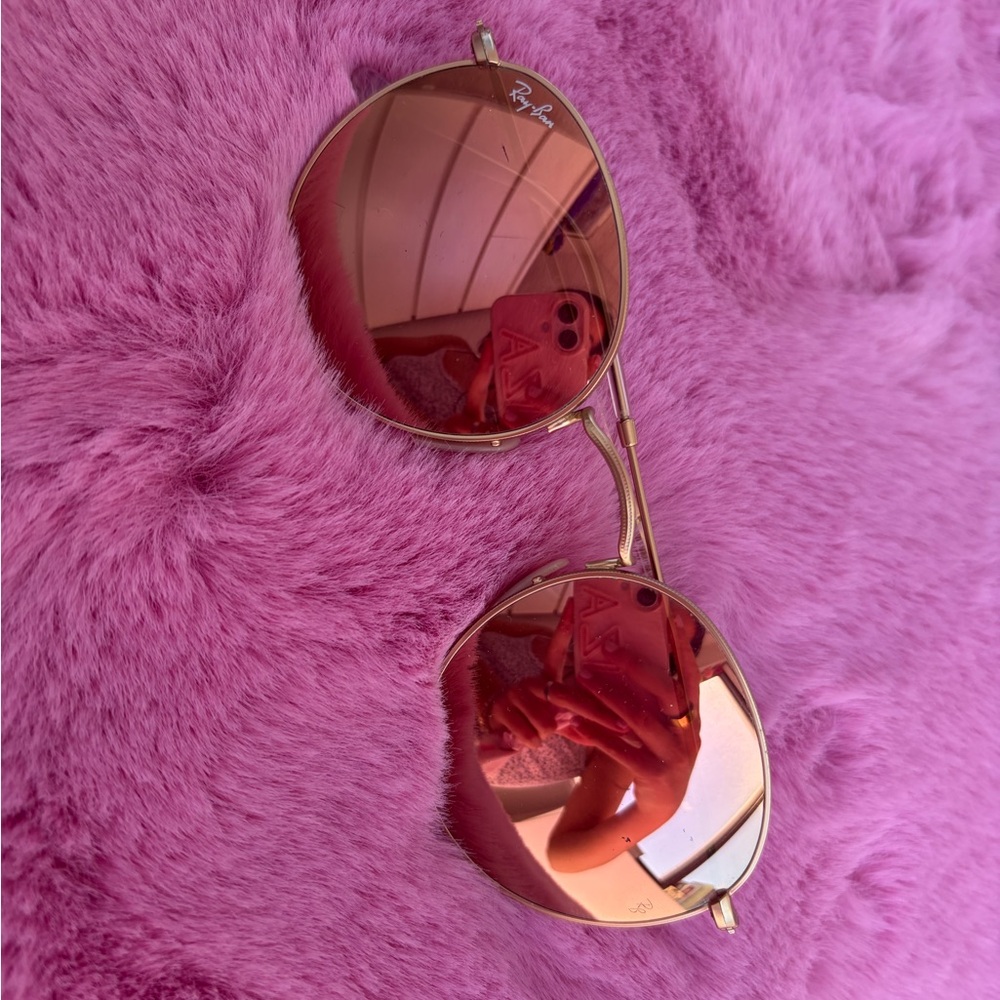 Pink Polarized Circle Ray Ban MODEL CODE RB3447N 001/Z2 50-21